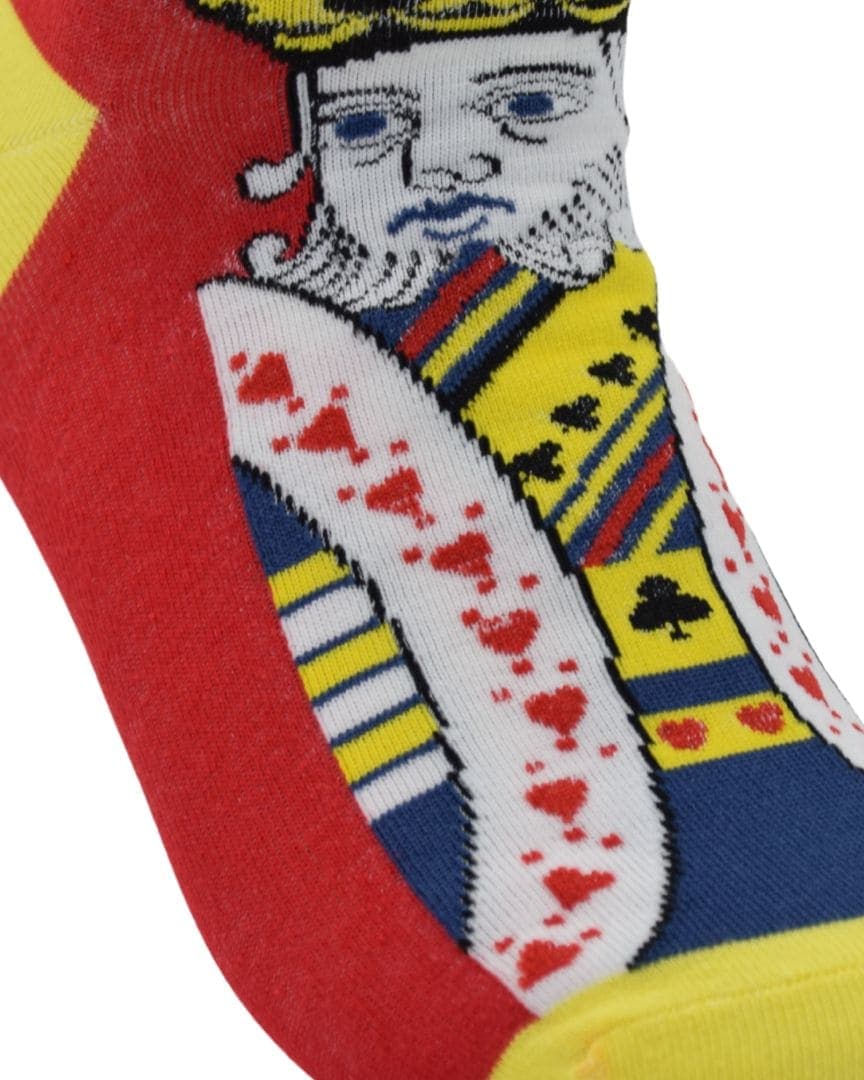 King of Cards Ankle Socks – Playful & Bold Style hover