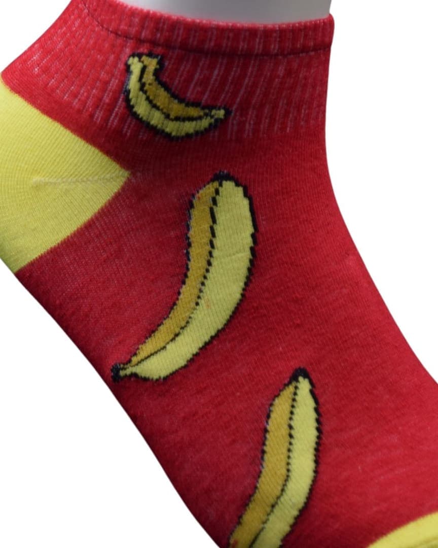 Red Banana Design Ankle Socks – Fun & Playful Style hover