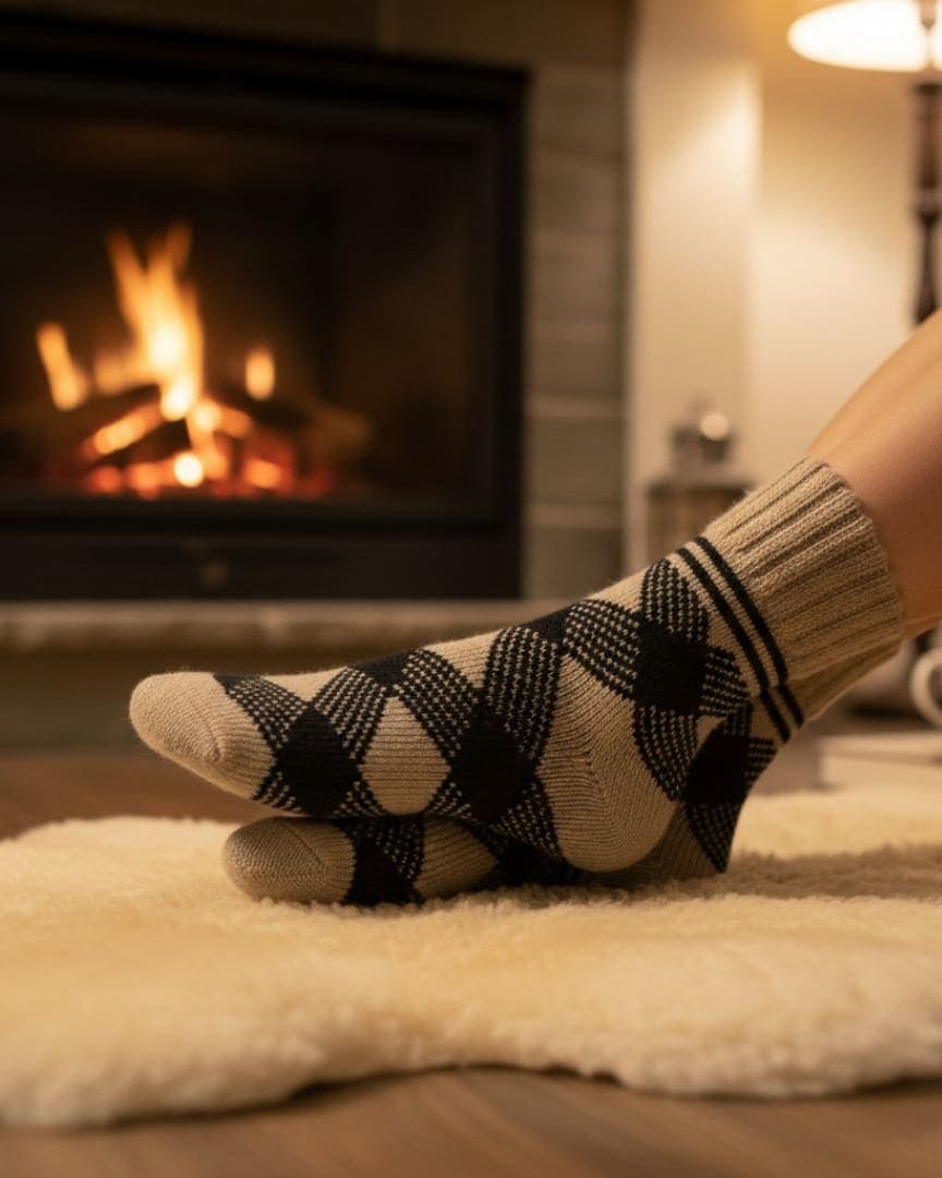 Men’s Low-Cut Casual Ankle Socks – Black & Grey Geometric Pattern