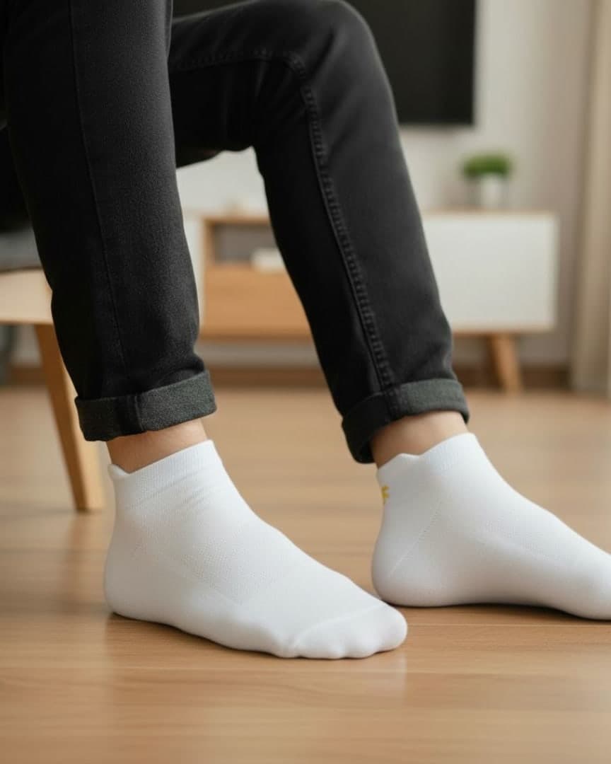 Premium Antimicrobial Ankle Socks – Breathable & Odor Control Comfort