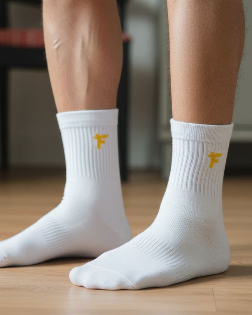 Men’s Antimicrobial Cotton Ribbed Crew Socks