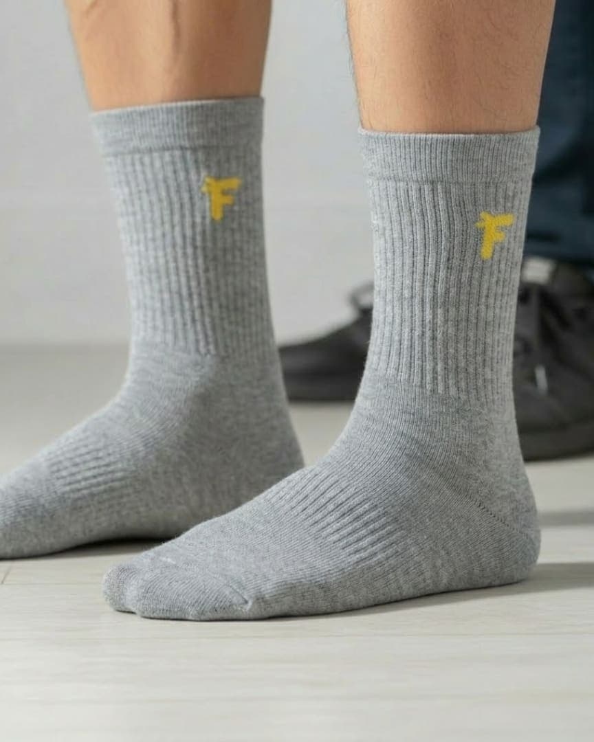 Antimicrobial Crew Socks Pack of 2 – Breathable Odor-Resistant Everyday Comfort Socks hover