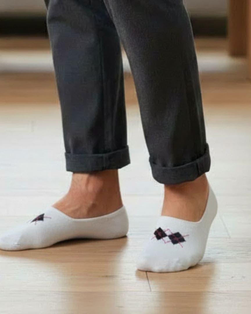 Men Cotton No Show Socks Pack of 6 Soft Breathable Low Cut, Loafers Socks hover