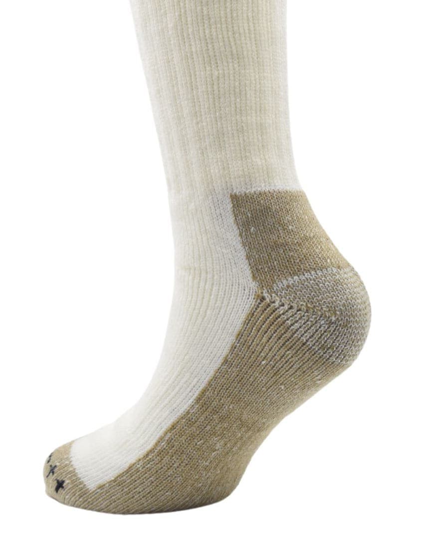 Thermal Wool Blend Knee-High Socks – Beige & Cream hover