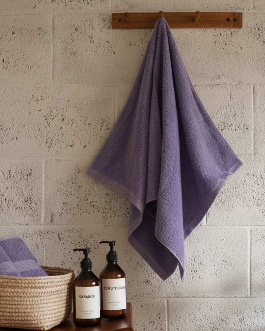 Feet by Foot Cotton Bath Towel – 475 GSM, Large Size (130x70 cm) Quick Dry & Ultra Soft Towel