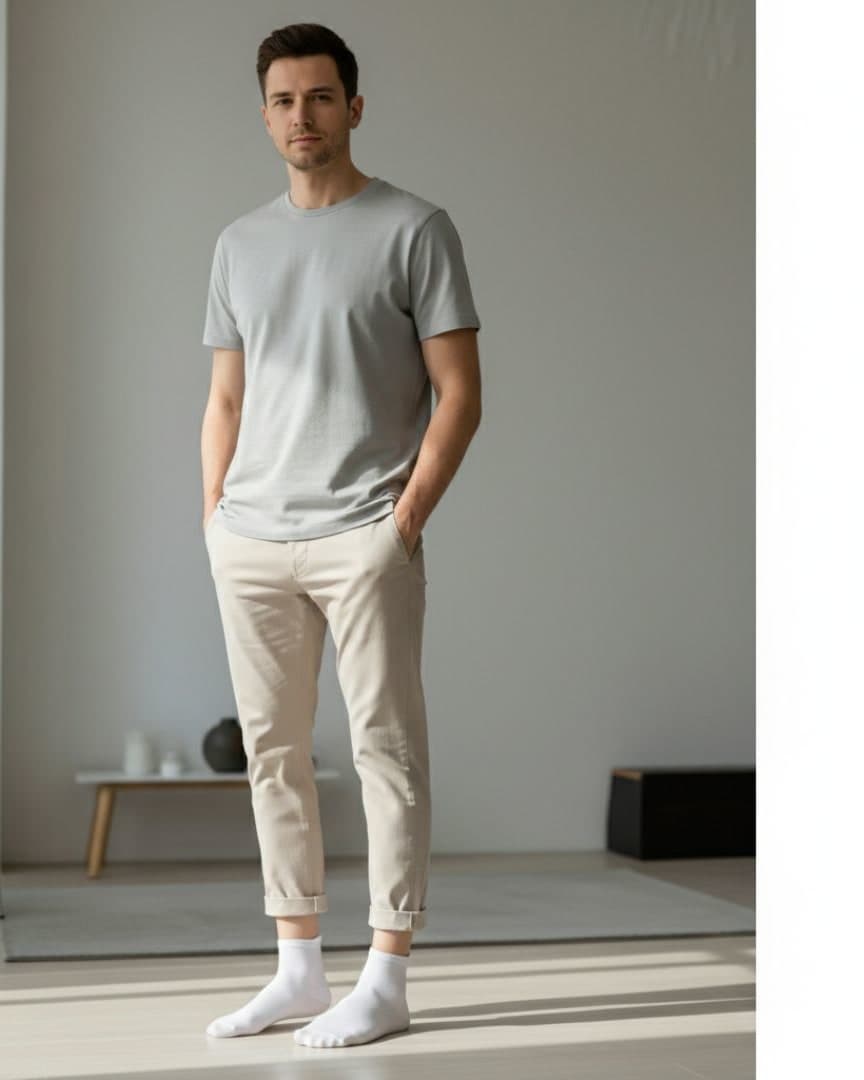 White Antimicrobial Cotton Socks – Ultra Soft, Odor-Control, and Sweat-Free Socks for Daily Comfort hover