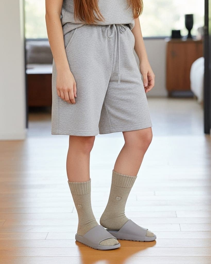 Premium Beige Woolen Winter Socks – Soft, Warm & Stylish Comfort Wear