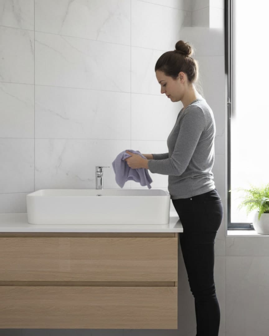 Plush & Absorbent Lilac Purple Hand Towel for Serene Modern Bathrooms hover