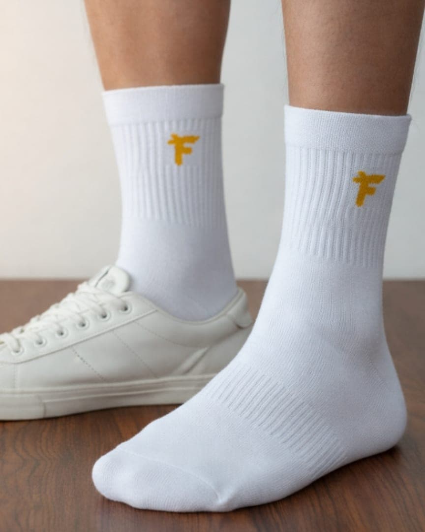 Men’s Antimicrobial Cotton Ribbed Crew Socks hover