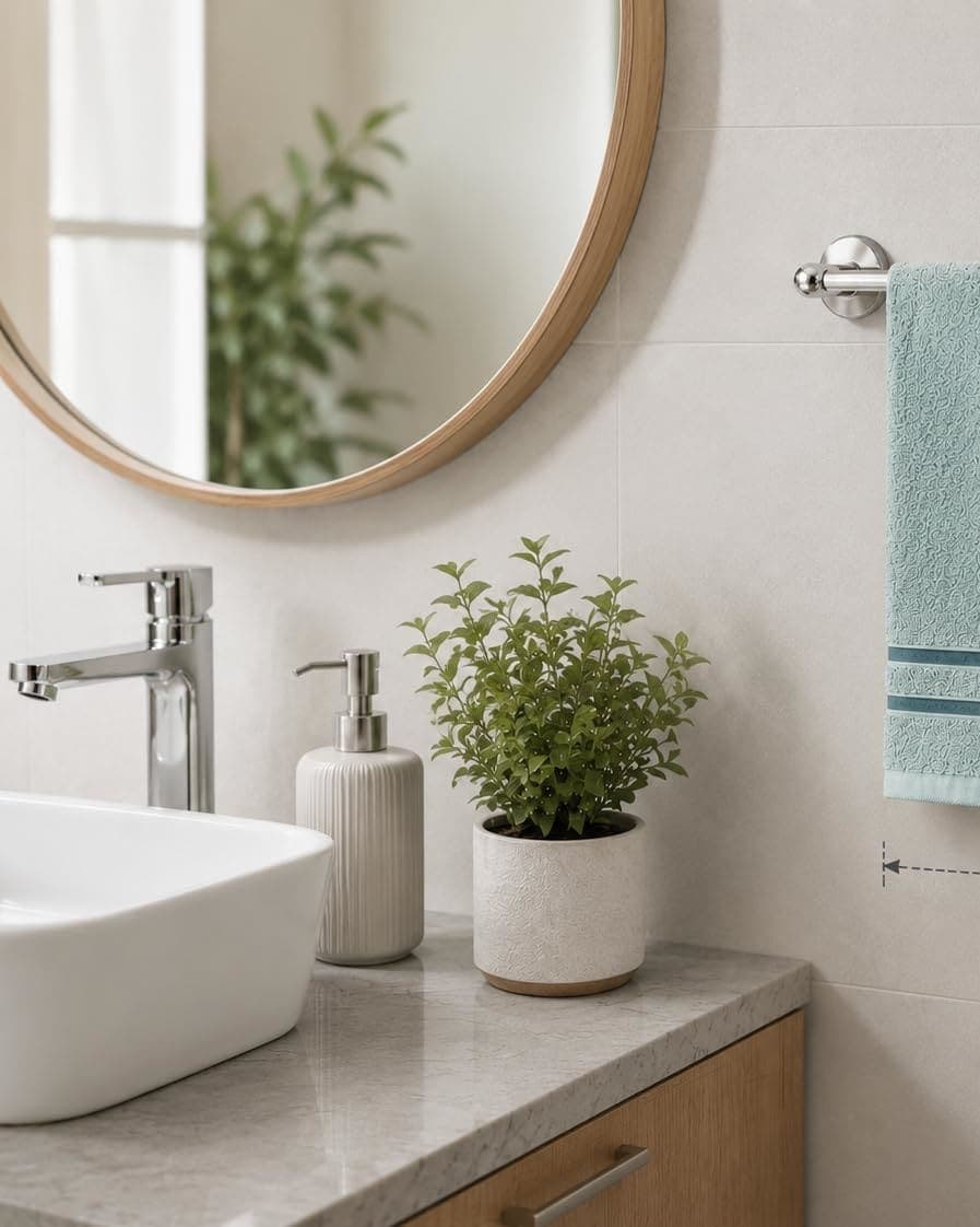 Ultra-Soft, Highly Absorbent Cotton Hand Towel in Charcoal Grey with Stylish Navy Blue Banding hover