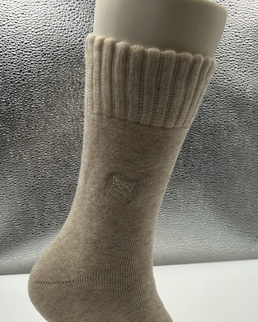Premium Beige Woolen Winter Socks – Soft, Warm & Stylish Comfort Wear1 hover